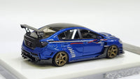 1:64 Fuelme Subaru Impreza WRX STI VAB/S4 WB Varis ocean blue resin