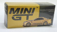 1:64 Mini GT Nissan Skyline GT-R R34 Top Secret Gold 676. Japan Exclusive. Diecast