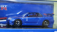 1:64 Inno64 Nissan Skyline GT-R R34 Nismo R-Tune Bayside Blue