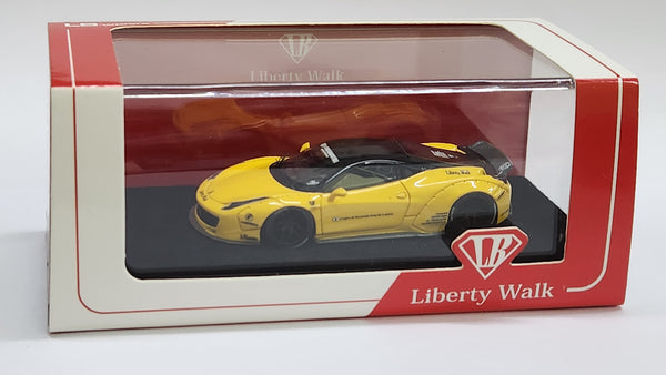 1:64 Timothy & Pierre TP Ferrari 458 Liberty Walk Yellow Resin