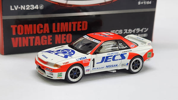 1:64 Tomica Limited Vintage Tomytec LV-N234d Nissan Skyline GT-R R32 JECS 1992 Diecast