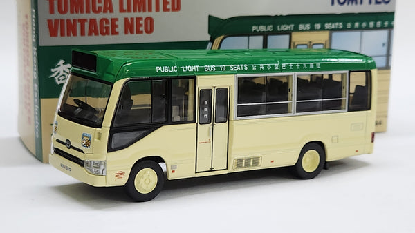 1:64 Tomica Limited Vintage Tomytec Toyota Coaster Public Light Bus Green Roof Diecast