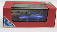 1:64 Veloce Nissan Skyline GT-R R35 LB Performance Metallic Blue Resin