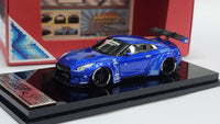 1:64 Veloce Nissan Skyline GT-R R35 LB Performance Metallic Blue Resin