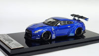 1:64 Veloce Nissan Skyline GT-R R35 LB Performance Metallic Blue Resin