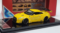 1:64 Veloce Nissan Skyline GT-R R35 LB Performance Yellow Resin