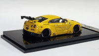 1:64 Veloce Nissan Skyline GT-R R35 LB Performance Yellow Resin