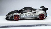 1:64 Veloce Ferrari 488 GTB Supreme (Arab) Matt Silver LB Performance. Resin.