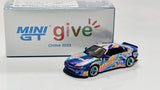 1:64 Mini GT Give 2023 China Nissan Silvia S15 Rockey Bunny Chrome Blue 633