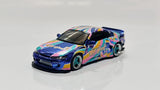 1:64 Mini GT Give 2023 China Nissan Silvia S15 Rockey Bunny Chrome Blue 633