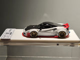 1:64 Veloce Ferrari 488 GTB White With Black Stripe LB Performance Resin