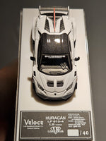 1:64 Veloce Lamborghini Huracan LP610-4 Liberty Walk Gloss White. Resin