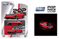 1:64 Pop Race Mazda RX-7 FD3S RE AMEMIYA Widebody Red Blister Diecast