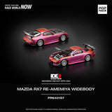 1:64 Pop Race Mazda RX7 FD3S RE-AMEMIYA Widebody Pink. IDE Indonesia Diecast Expo 2024 Dinner Car PR64-197.