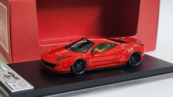 1:64 Veloce Ferrari 458 Italian Duck Tail LBWK Liberty Red 08/20