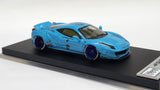 1:64 Veloce Ferrari 458 Italia LB Performance Pearl Light Blue Duck Tail ver. Resin