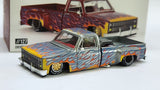 Chase 1:64 Mini GT Kaido House Chevrolet Silverado Dually On Fire V1 #127