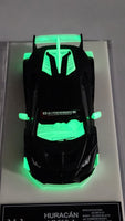 1:64 Veloce Lamborghini LP610-4 LB Performance Matt Black Glow in the dark. Resin