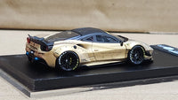 1:64 Veloce Ferrari 488 GTB LB Performance LBWK Gold Resin