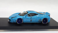 1:64 Veloce Ferrari 458 Italia LB Performance Pearl Light Blue Duck Tail ver. Resin