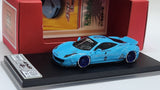 1:64 Veloce Ferrari 458 Italia LB Performance Pearl Light Blue Duck Tail ver. Resin