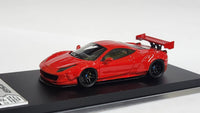 1:64 Veloce Ferrari 458 Italian LBWK Liberty Walk Red GT Wing. 08/20