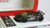 1:64 Veloce Lamborghini Huracan LP610-4 LB Performance Metallic Black Zero Fighter. Resin