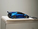 1:64 Veloce Lamborghini Huracan LP610-4 Liberty Walk Matt Blue. Resin