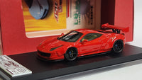 1:64 Veloce Ferrari 458 Italian LBWK Liberty Walk Red GT Wing. 08/20