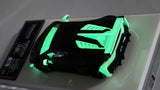 1:64 Veloce Lamborghini LP610-4 LB Performance Matt Black Glow in the dark. Resin