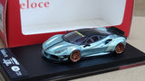 1:64 Veloce Ferrari 488 GTB LB Performance LBWK Ice Blue Resin