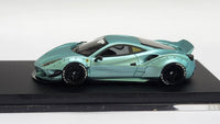 1:64 Veloce Ferrari 488 GTB LB Performance Neon Ice Blue Resin