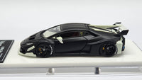 1:64 Veloce Lamborghini LP610-4 LB Performance Matt Black Glow in the dark. Resin