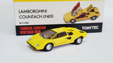 1:64 Tomica Limited Vintage Tomytec Lamborghini Countach LP400 Yellow. Diecast