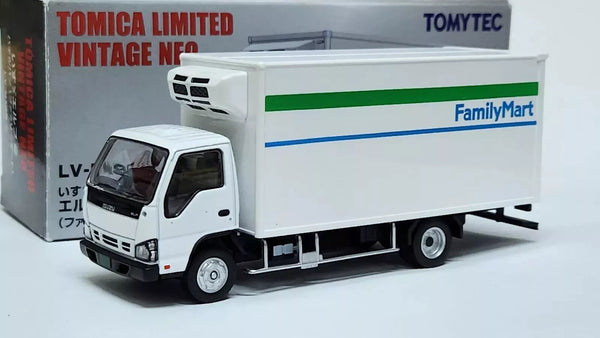 1:64 Tomica Limited Tomytec Vintage LV-N195c ISUZU ELF Panel Van FamilyMart