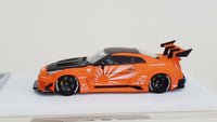 Veloce Nissan Skyline GT-R R35 35GT RR LB Performance.Zero Fighter Matt Milltary Orange 1:64 - hiltawaytoyhk