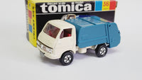 Tomica 36 Isuzu ELF Garbage Truck Made in Japan - hiltawaytoyhk