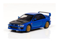 1:64 Kyosho CARNEL Subaru Impreza 22B STi Version 1998 Blue / Carbon Fiber Bonnet