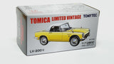 1:64 Tomica Limited Vintage LV-200b Honda S800 Yellow Closed Top Diecast