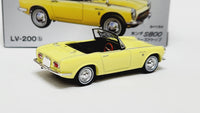 1:64 Tomica Limited Vintage LV-200b Honda S800 Yellow Closed Top Diecast