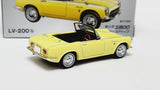 1:64 Tomica Limited Vintage LV-200b Honda S800 Yellow Closed Top Diecast