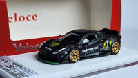 1:64 Veloce Ferrari 488 GTB LB Performance Monster Matt Black VL03b08.