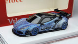 1:64 Veloce Ferrari 488 GTB Rainbow Blue Glitter LB Performance Resin