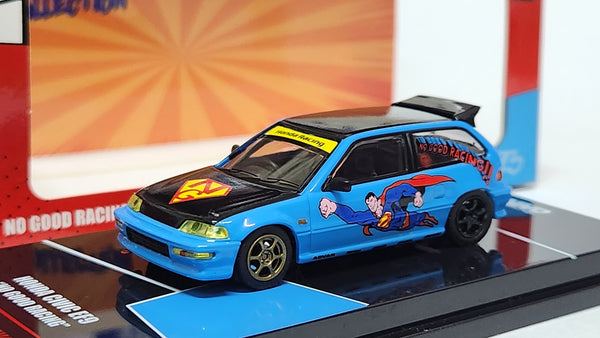 1:64 Inno64 Honda Civic EF9 No good racing Superman JDM Diecast