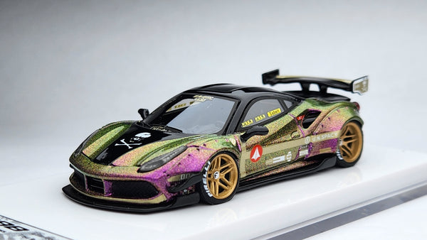 1:64 Veloce Ferrari 488 GTB Chameleon Macross VF-1S LB Performance Resin