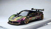 1:64 Veloce Ferrari 488 GTB Chameleon Macross VF-1S LB Performance Resin