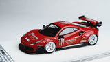 1:64 Veloce Ferrari 488 GTB Ultra Red Monster LB Performance Resin