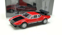 Tomica Limited TL0033 De Tomaso Pantera GTS . Scale is 1:61.