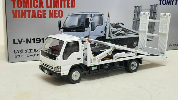 Tomica Limited Vintage NEO Tomytec LV-N191a ISUZU ELF Safety Loader Big Wide. - hiltawaytoyhk