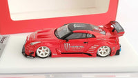 Veloce Nissan Skyline GT-R R35 35GT RR LB Performance. Monster Energy Ultra Red. Resin. 1:64 - hiltawaytoyhk